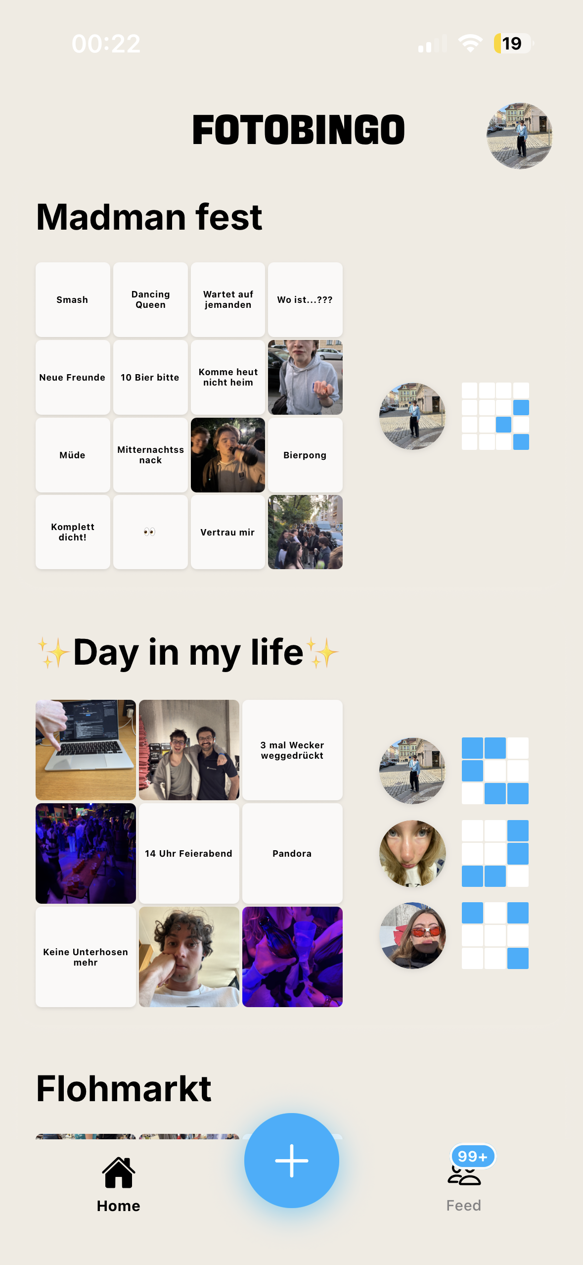 FotoBingo Game Screen